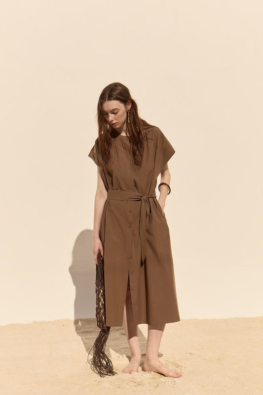 Cancela Dress - Pecan