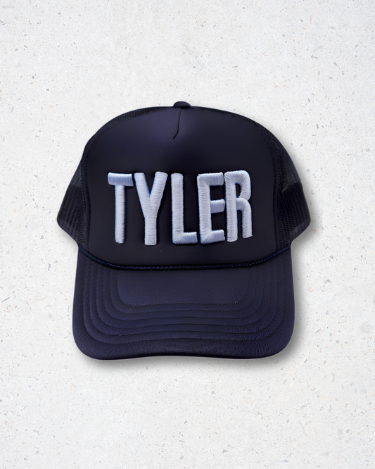 TYLER Trucker Hat - Navy & Baby Blue