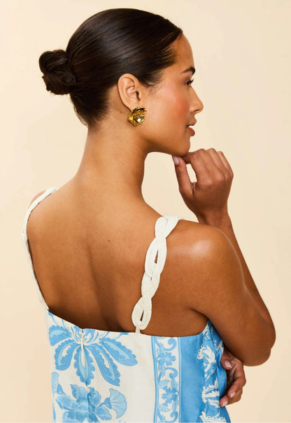 Bea Mini Dress - Florentine Blue