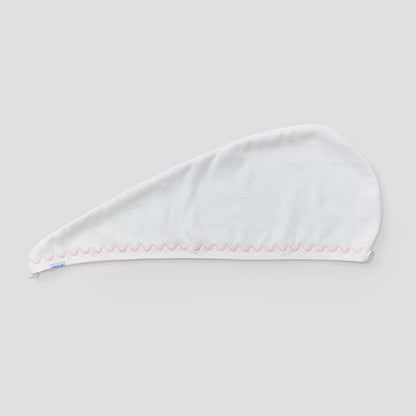 Hair Towel - Light Pink Embroidered Towel