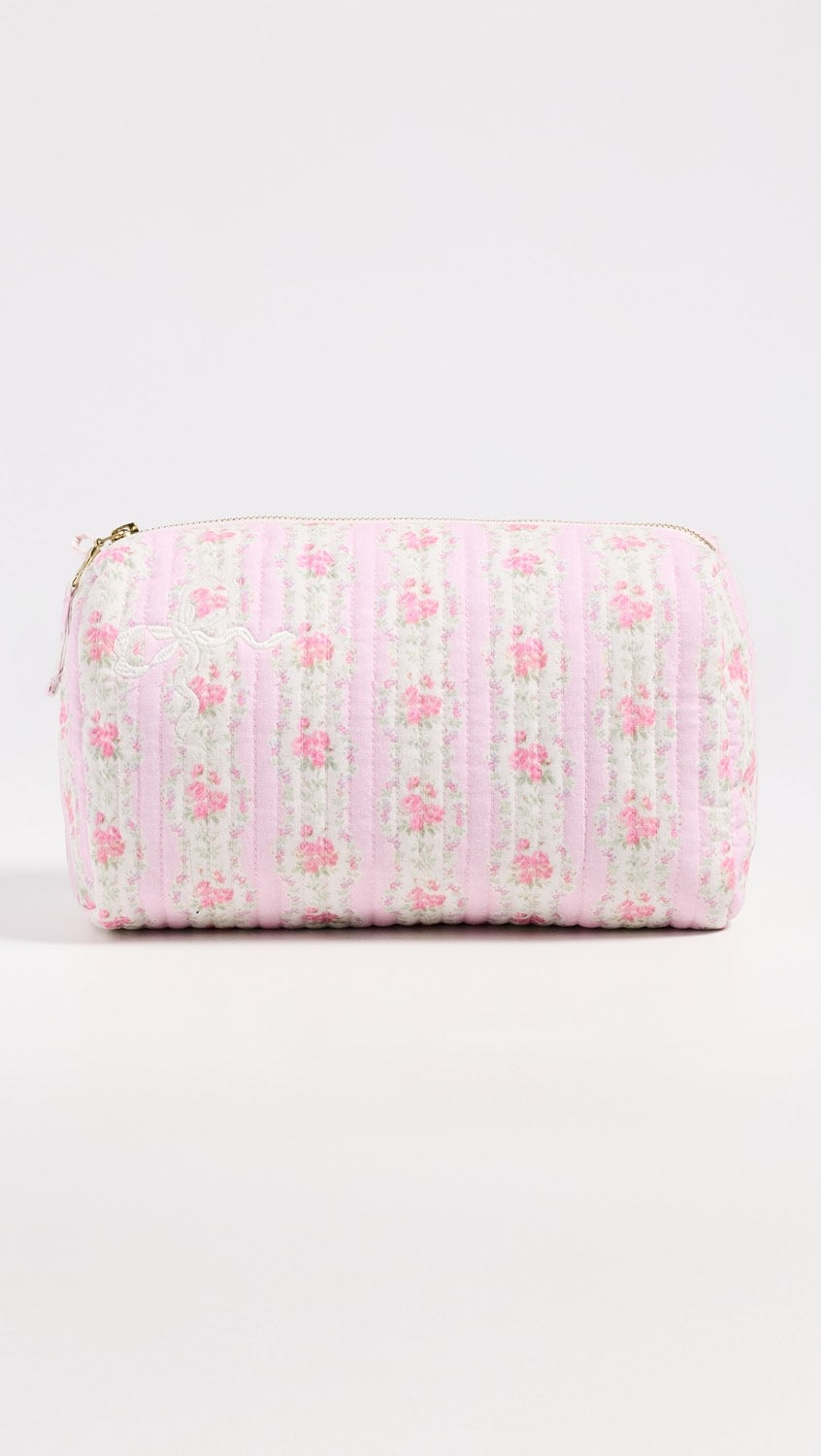 Octavia Patchwork Print Cosmetic Bag - Lady Blossom