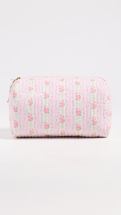 Octavia Patchwork Print Cosmetic Bag - Lady Blossom
