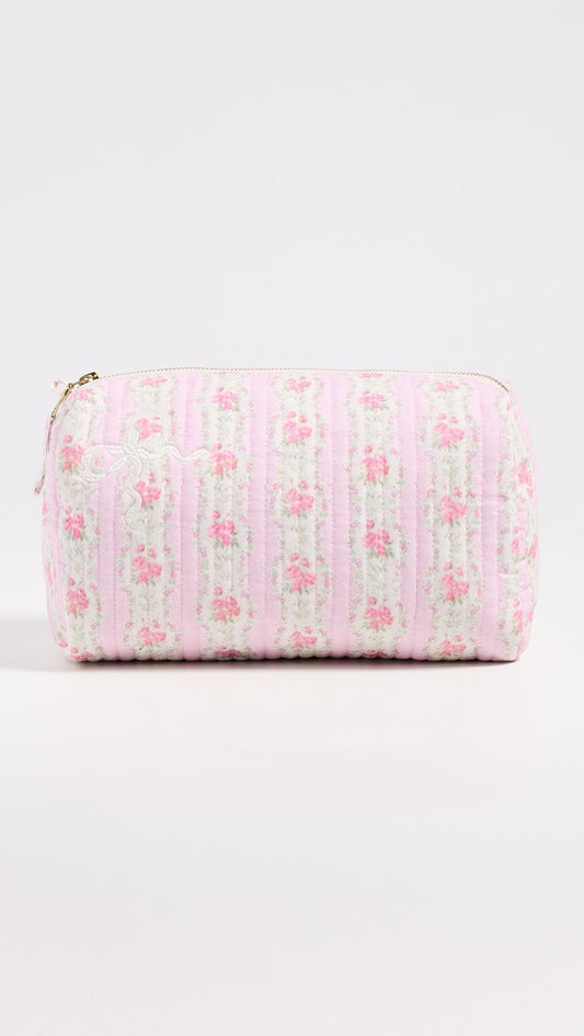 Octavia Patchwork Print Cosmetic Bag - Lady Blossom