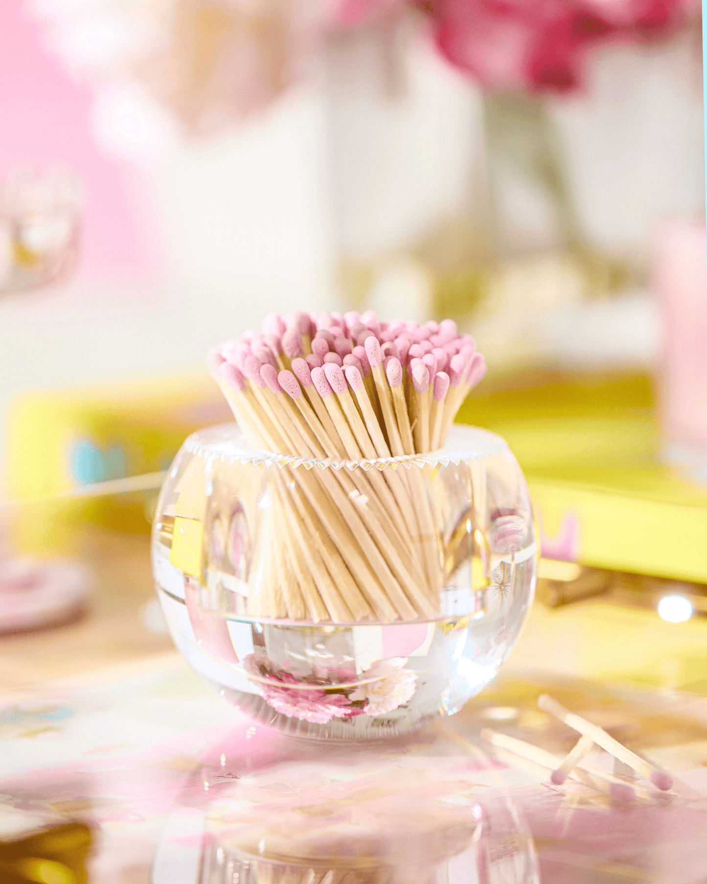Round Match Striker | Light Pink Matches