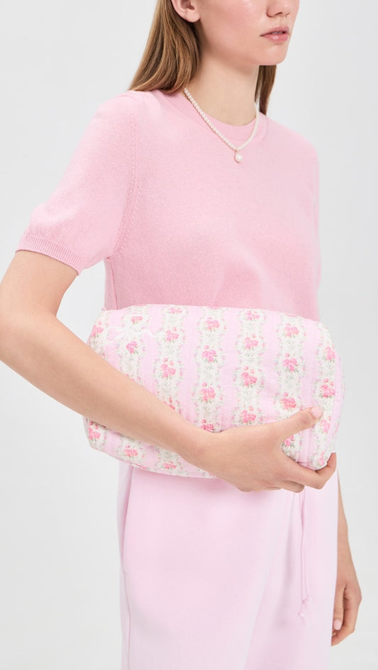 Octavia Patchwork Print Cosmetic Bag - Lady Blossom