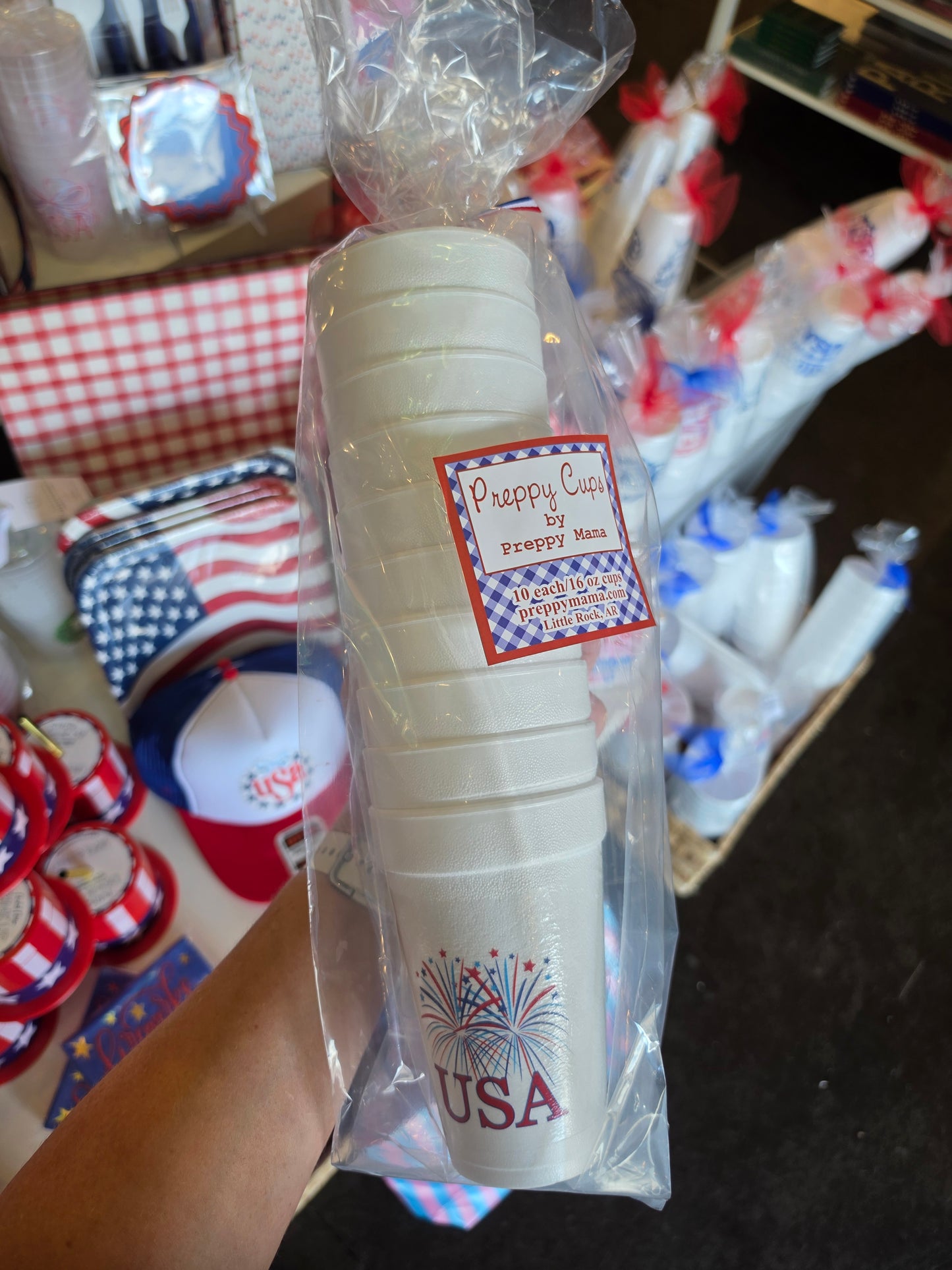 USA Fireworks July 4th Party Cups