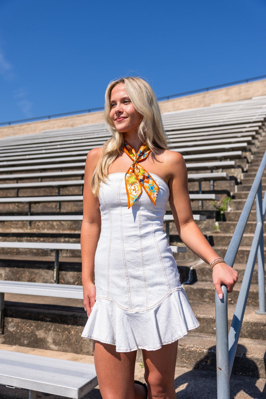Saturday Silks - All-Star Skinny Scarf - Texas