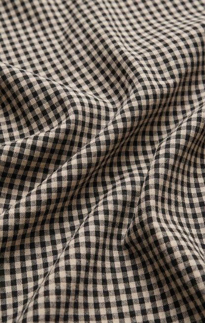 Brooke Gingham Maxi Skirt - Black