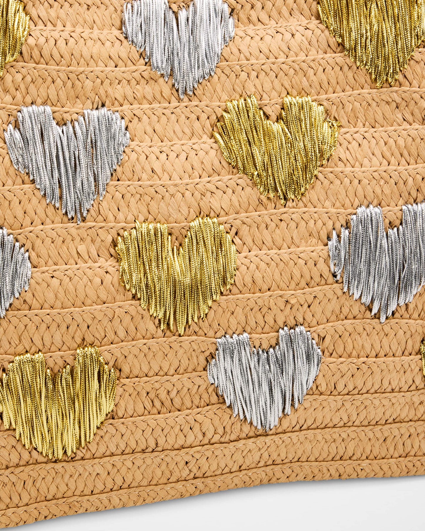 Be Mine Tote - Sand Silver/Gold