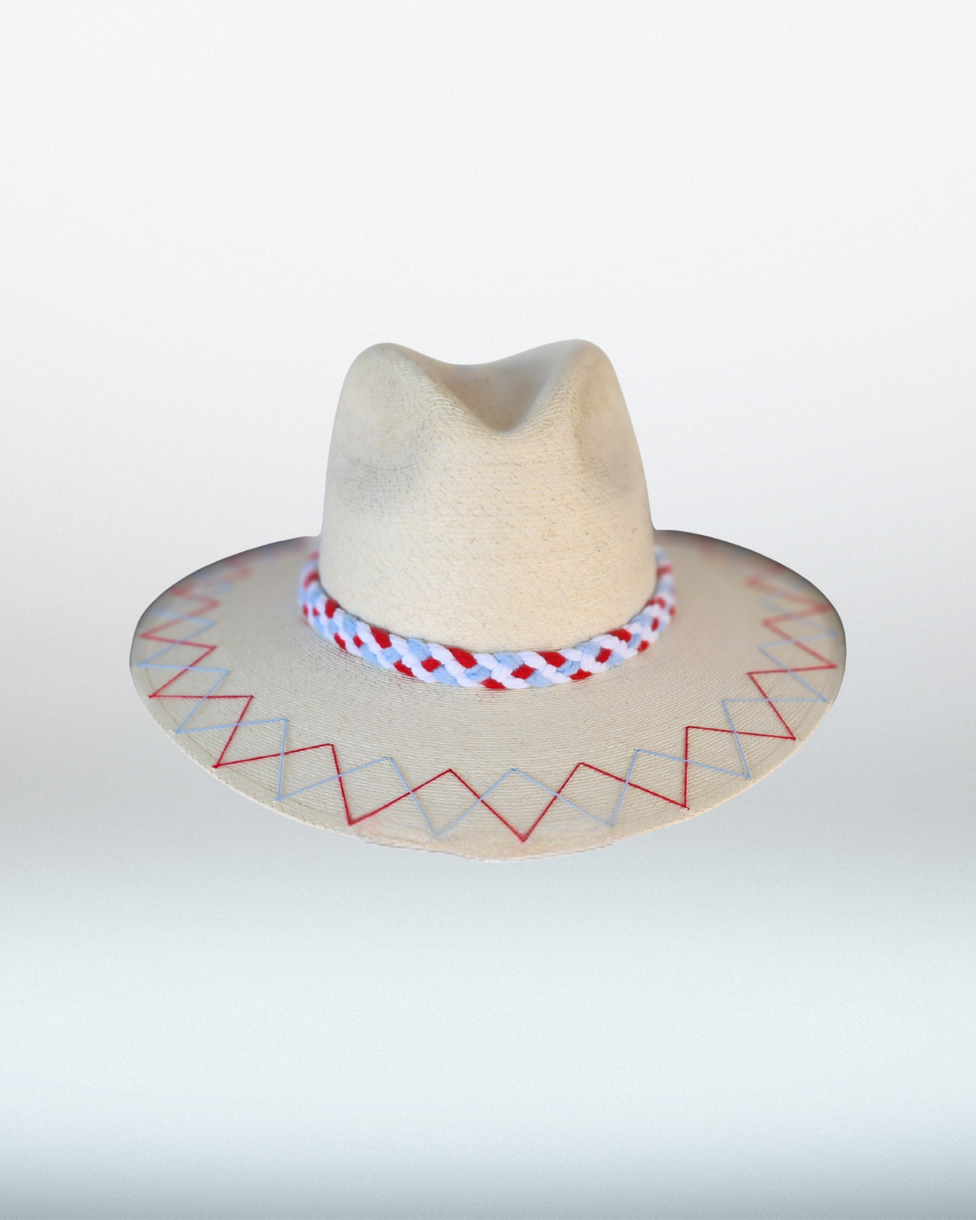 Ole Miss + Double Zig Zag Brim Palm Hat