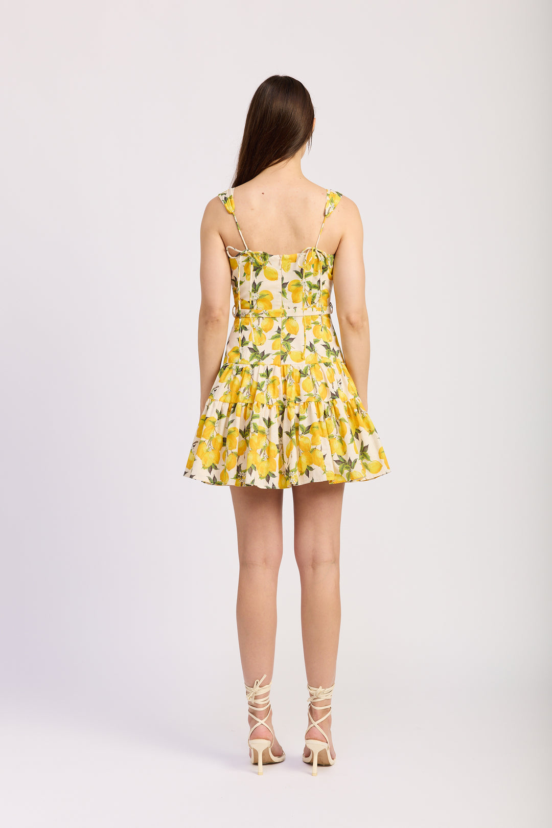 Blanca Mini Dress - Linen Lemon