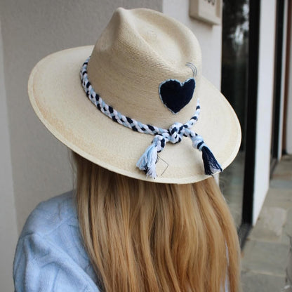 Navy Heart Palm Hat