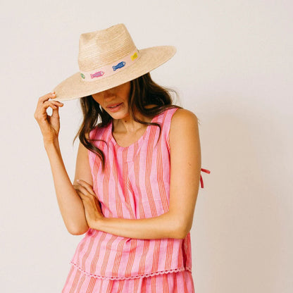 Colorful Fin Palm Hat