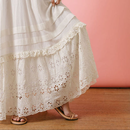 Ivory Eyelet Charlotte Dress