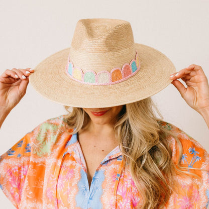 Pastel Candy Crochet Palm Hat