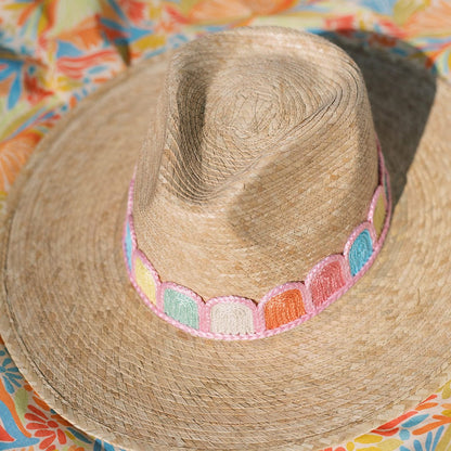 Pastel Candy Crochet Palm Hat