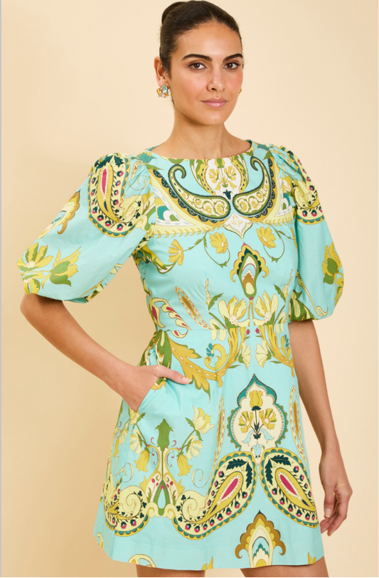 Pippa Mini Dress - Atlas Paisley
