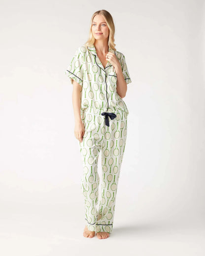 KATIE KIME - Tennis Time Pajama Pants Set - Green