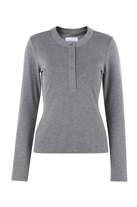 The Shirt - The Long Sleeve Brett Shirt - Heather Grey