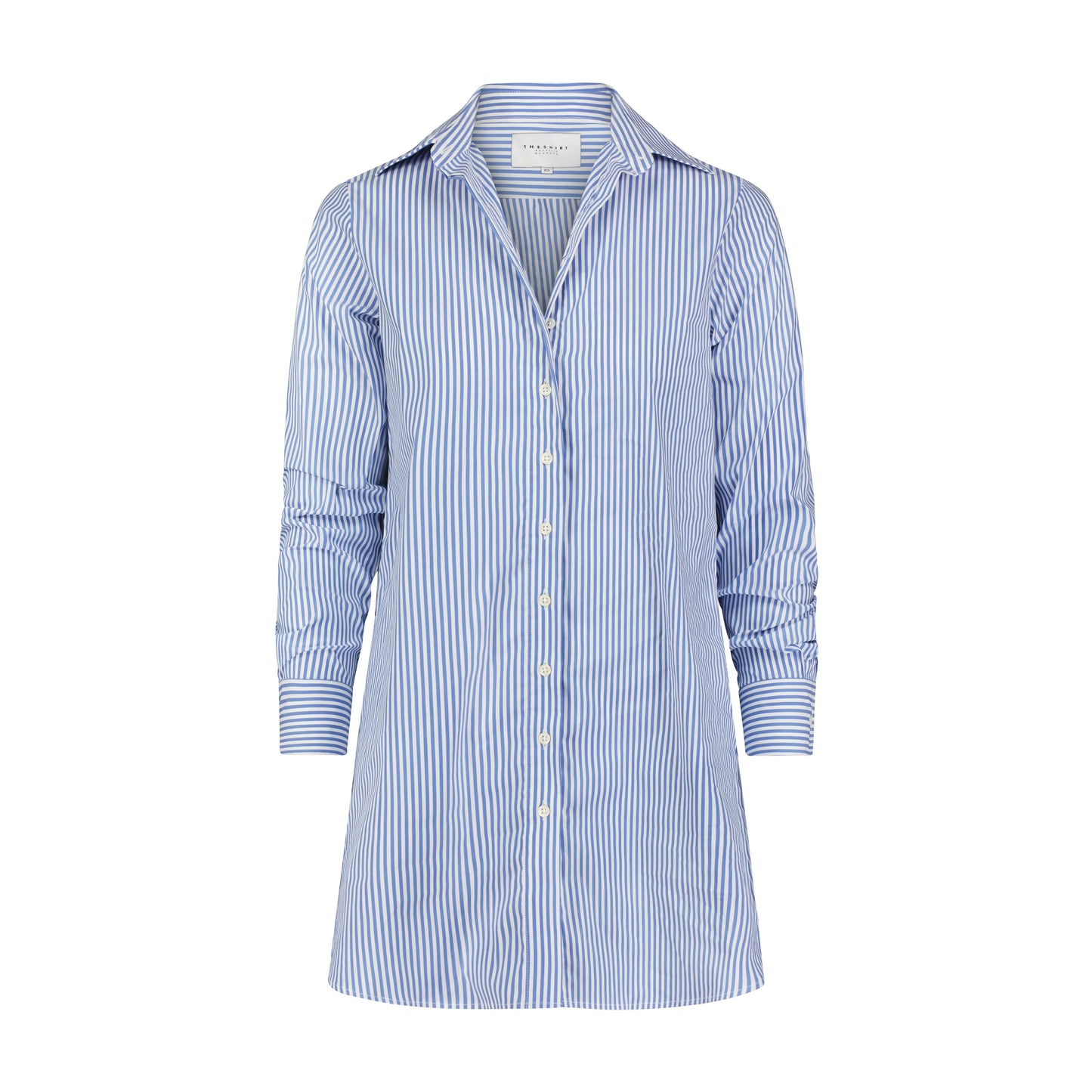 The Shirt - The WFH Dress - Blue/White Stripe