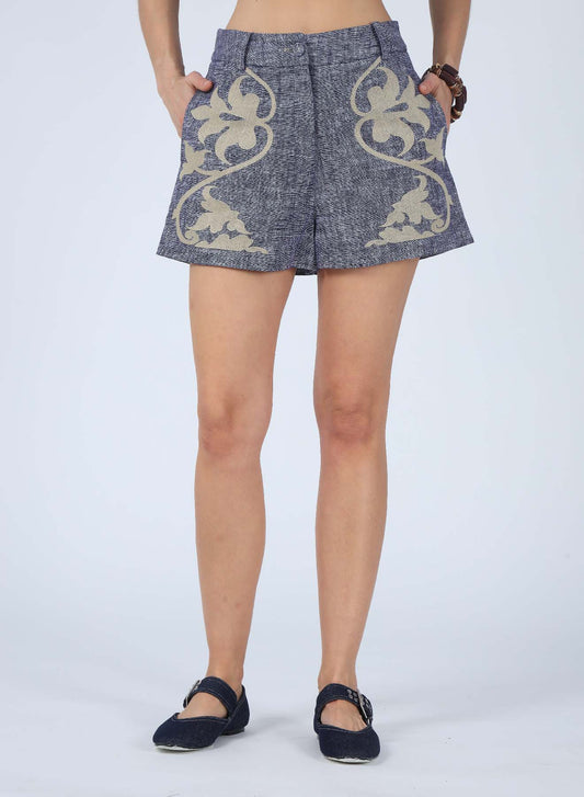 Sabrina Embroidered Shorts - Relief