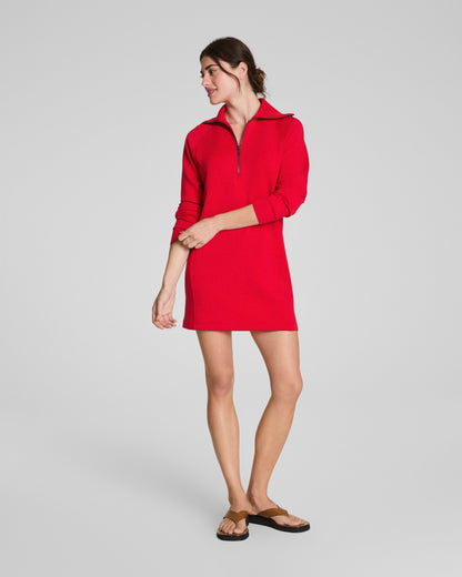 AirEssentials®  Half Zip Dress - Spanx Red