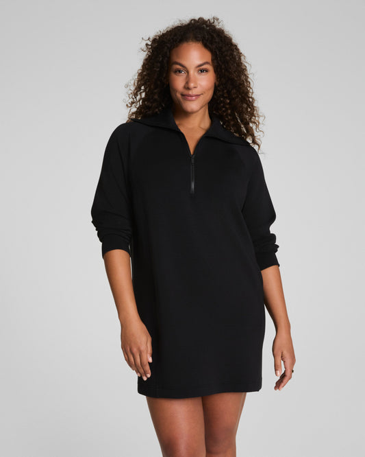 AirEssentials®  Half Zip Dress - Very Black