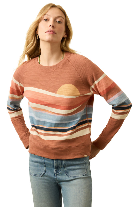 Sunwashed Slub Crewneck - Autumn Spritz Soleil