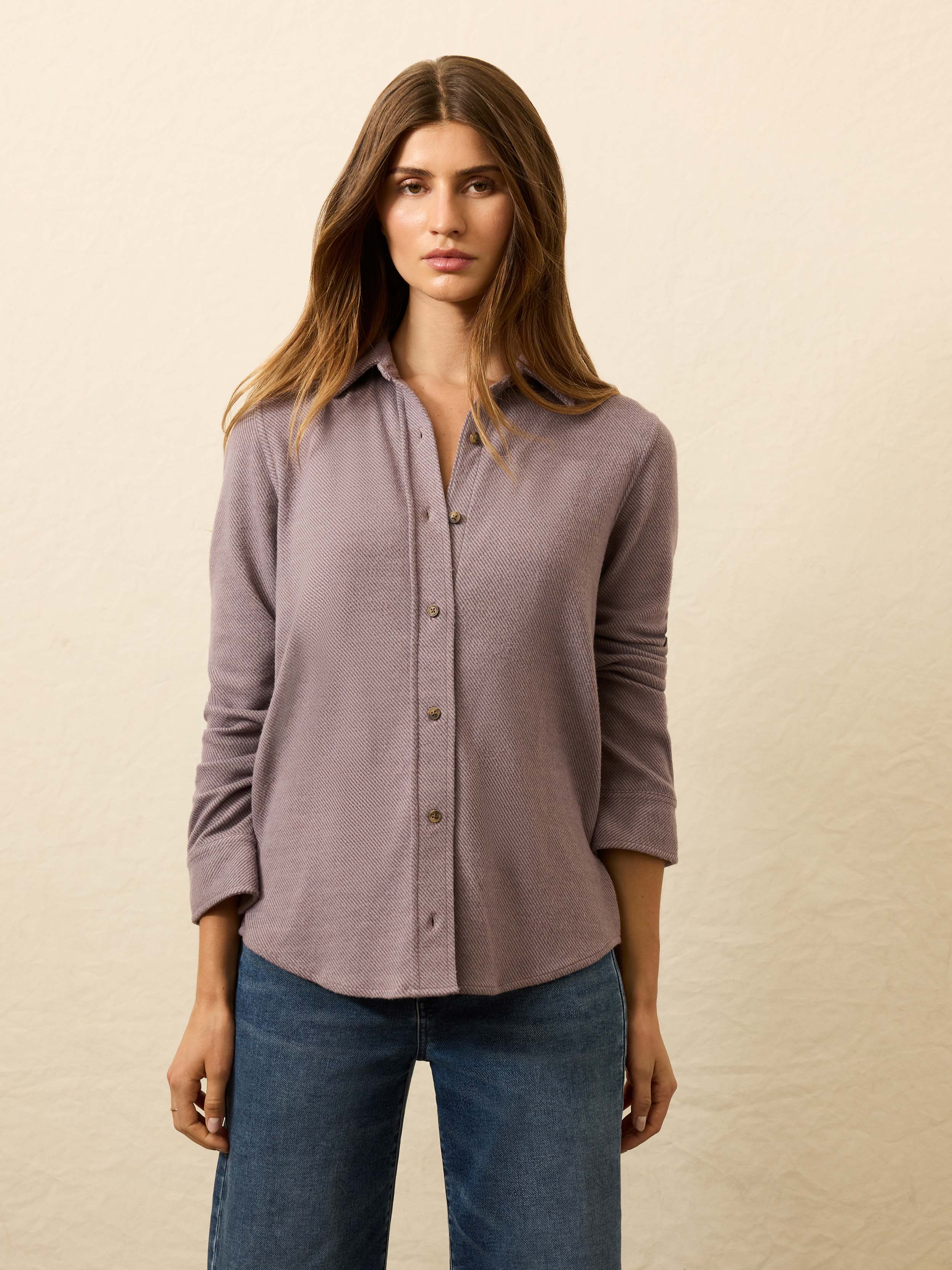 Legend™ Classic Sweater Shirt - Dusty Plum Twil