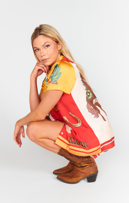 Home and Away PJ Set - Lone Star Silky