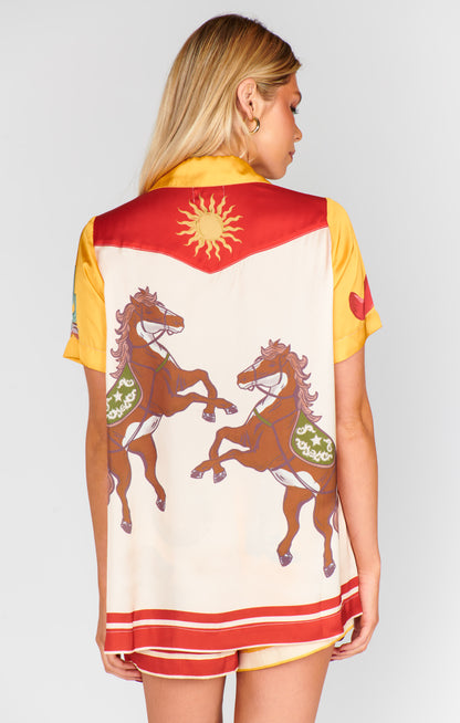 Home and Away PJ Set - Lone Star Silky