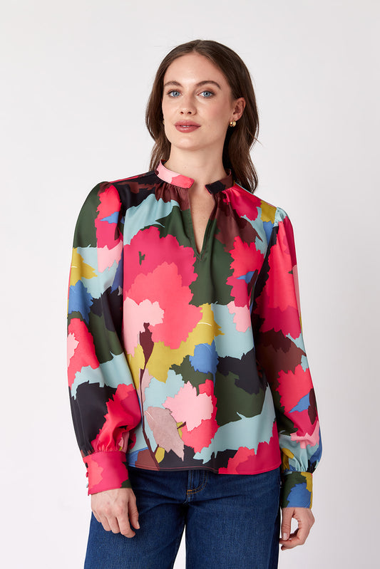 CROSBY - Lydie Top - Painted Floral