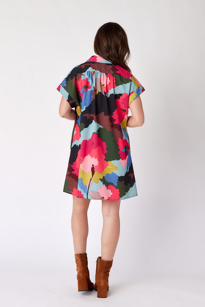 CROSBY - Jennings Dress - Painted Floral