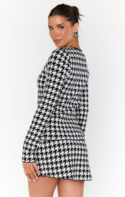 Show Me Your Mumu - Tippi Skirt - Houndstooth Knit