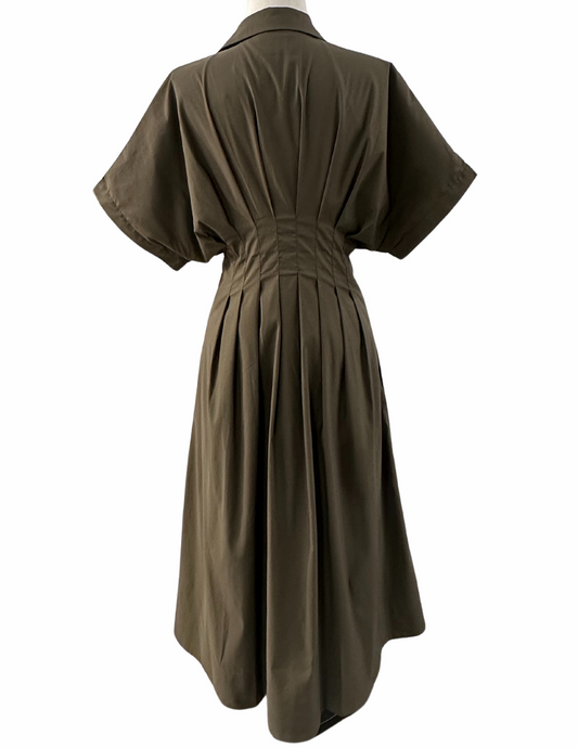Greta Dress - Mediterranean Olive