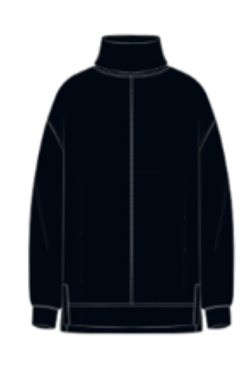 AirEssentials® Tunic Sweatshirt - Very Black