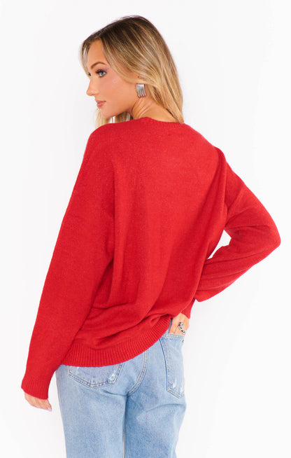 Show Me Your Mumu - Feel Good Sweater - Red Knit