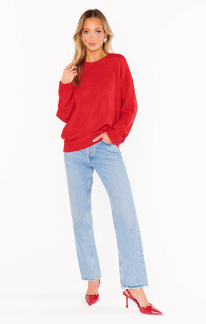 Show Me Your Mumu - Feel Good Sweater - Red Knit