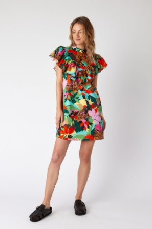 CROSBY - Maddyn Dress - Jungle Cat