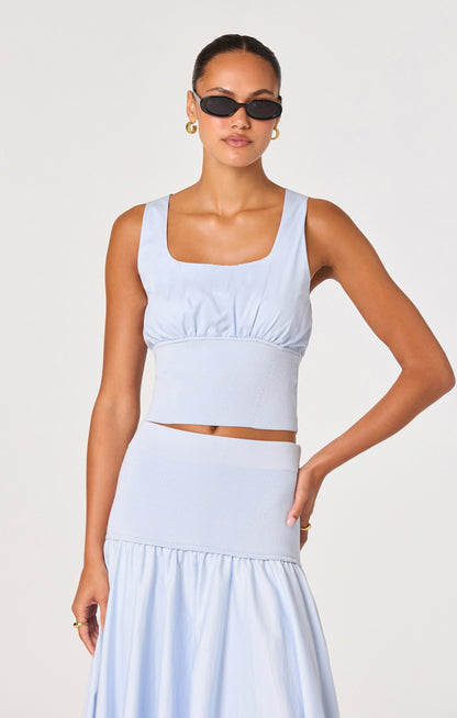 Thesan Top & Skirt Set - Blue