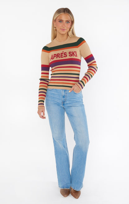 Show Me Your Mumu - Slopes Sweater - Apres Ski Stripe