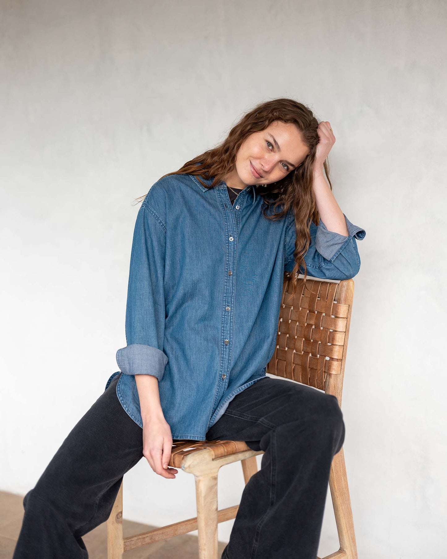 MerSea - Brontë Oxford Button Up - Chambray