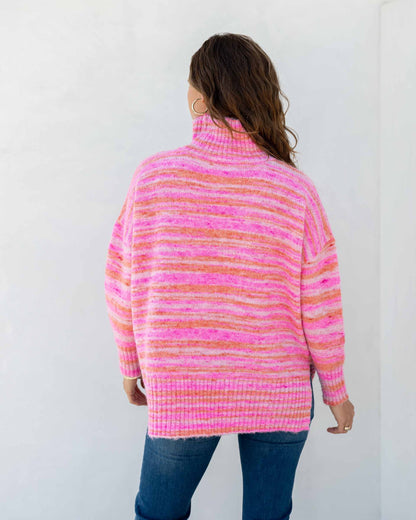 MerSea - Good Vibrations Turtleneck Sweater - Cotton Candy