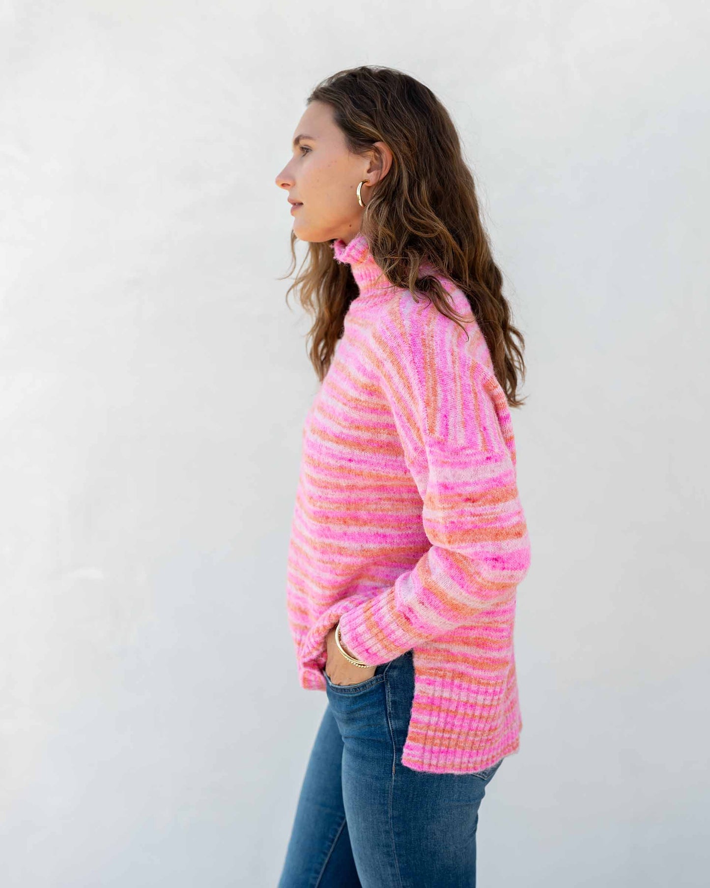 MerSea - Good Vibrations Turtleneck Sweater - Cotton Candy