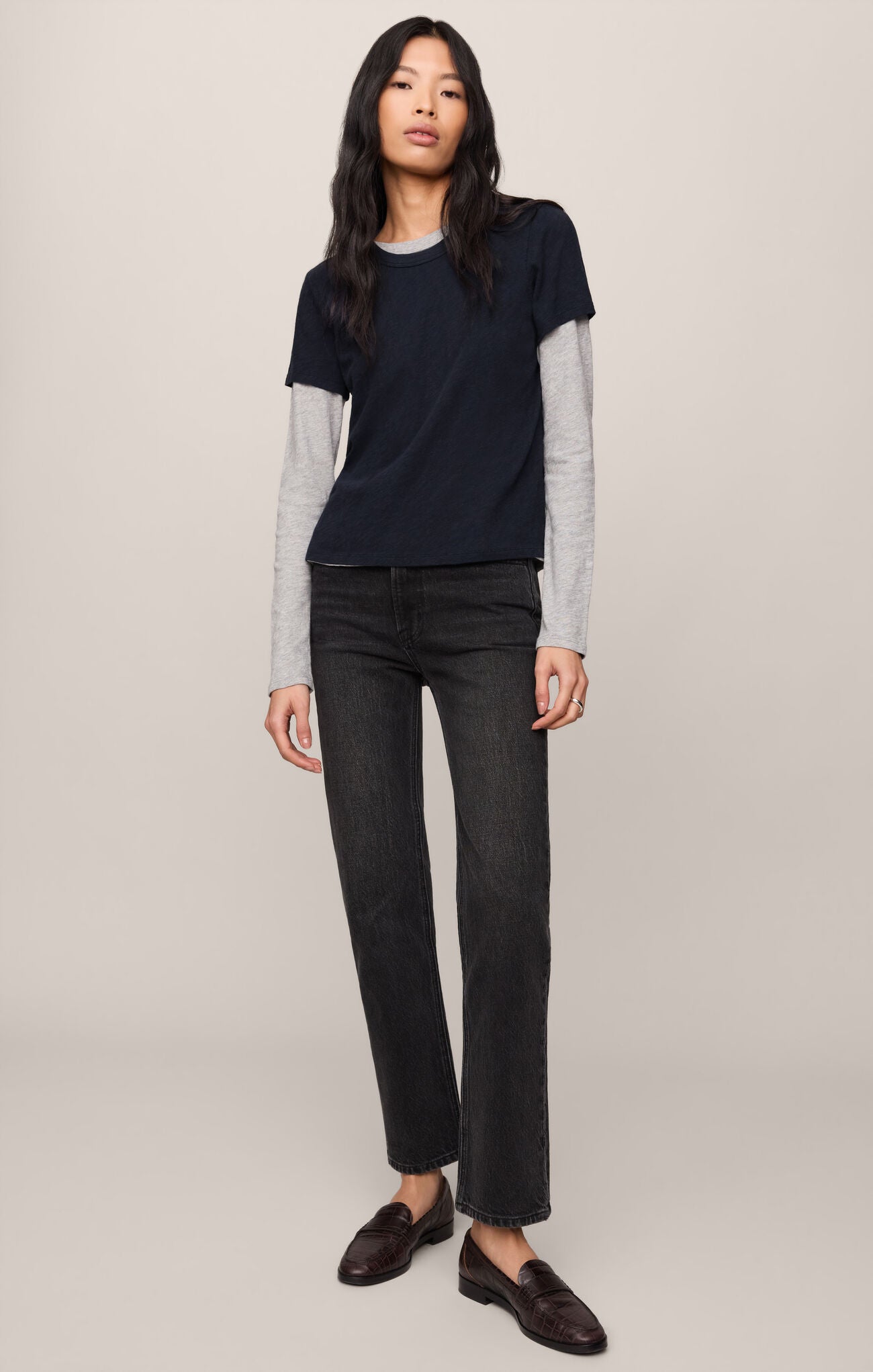 Junie Slub Tee Shirt - Eclipse