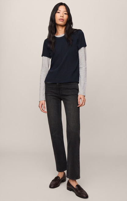 Junie Slub Tee Shirt - Eclipse