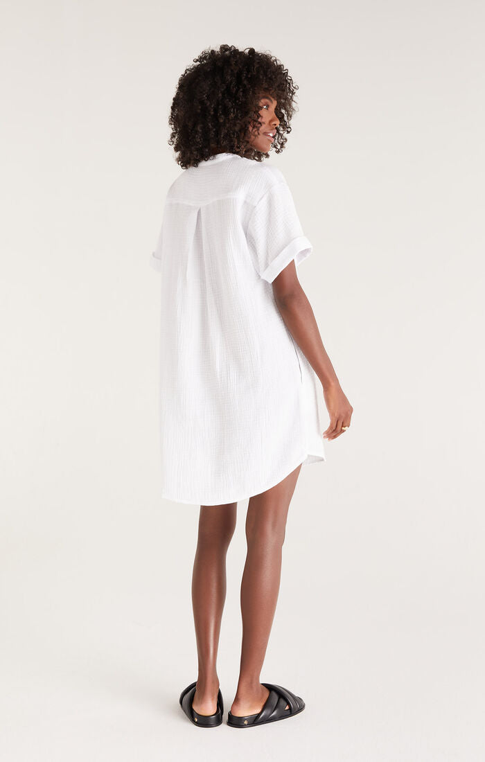 Z SUPPLY - Talia Gauze Mini Dress - White