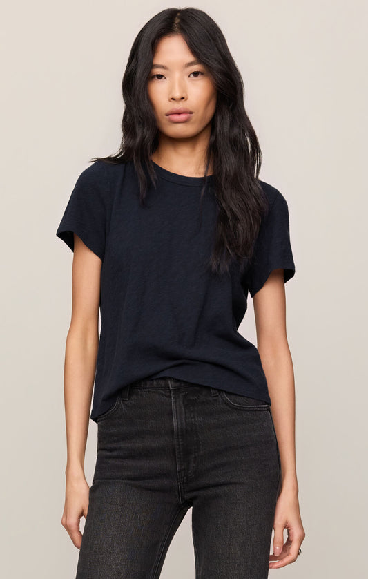 Junie Slub Tee Shirt - Eclipse