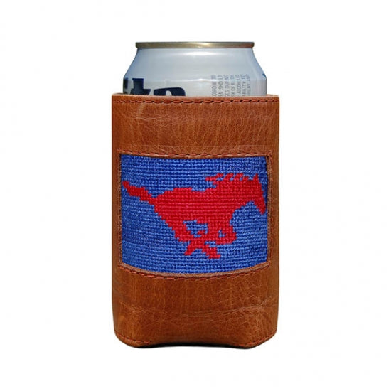 SMU Needlepoint Can Cooler
