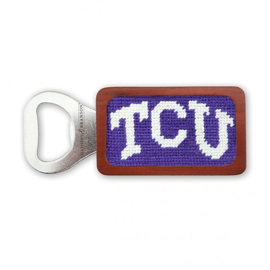 TCU (Purple) Needlepoint Bottle Opener